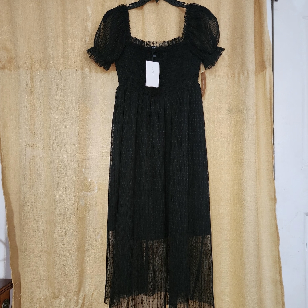 O.P.T. BLACK DOTS DRESS